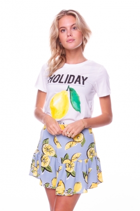 Wit dames t-shirt Colourful rebel - Holiday Vibes 8264