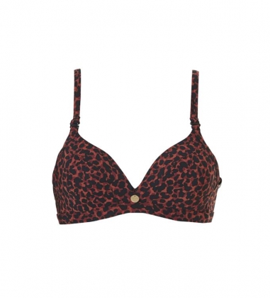 Bruine bikini top met print Tc WoW - 20216-2192