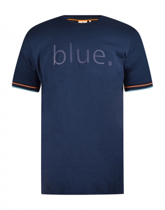 Donkerblauwe heren T-shirt Blue Industry - KBI S22-M87