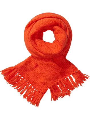 Tangerine gebreide dames sjaal Maison Scotch 13197