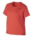 oranje Dames trainings shirt Nike W NP TOP SS ALL OVER MESH - 889540-816