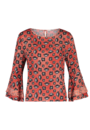 Rood all over geprinte dames blouse Aaiko - Marda