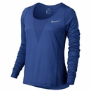 Blauwe dames sport top zonal cooling Nike - 831514